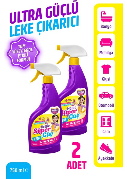 2'li Süper Güç Etkili Leke Çıkarıcı Sprey 750ML