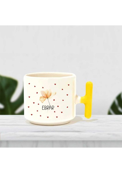 Çiçekli Kişiye Özel Baskılı Kupa