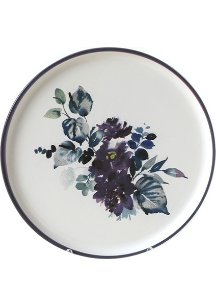 Purple Flower Yemek Takımı 24 Parça 6 Kişilik