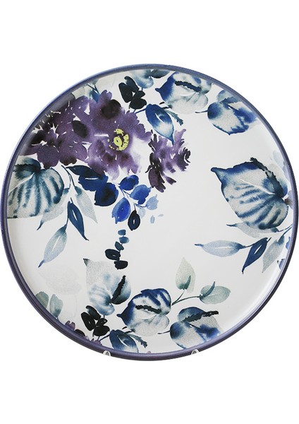 Purple Flower Yemek Takımı 24 Parça 6 Kişilik