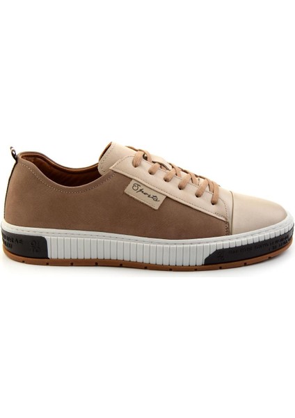 Bej Leather Erkek Sneaker E01018033543
