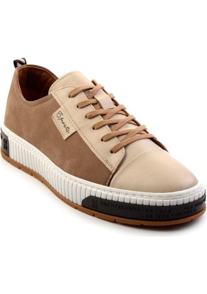 Bej Leather Erkek Sneaker E01018033543 fiyatları