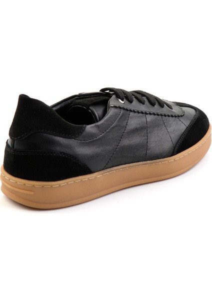 Siyah Leather Erkek Sneaker E01087114702 modelleri