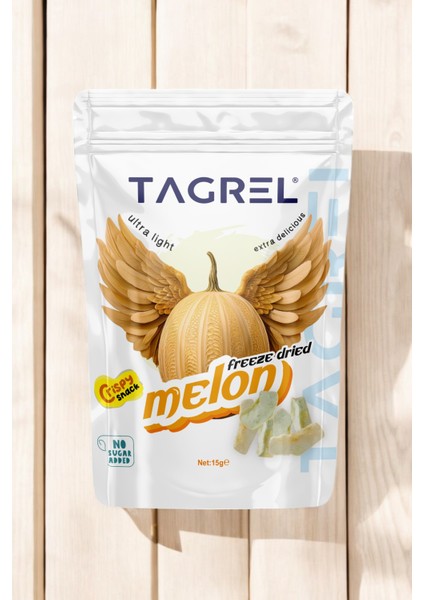 Kavun Kurusu 15GR. Sağlıklı Atıştırmalık Meyve Cipsi Dondurularak Kurutulmuş - Freeze Dried Melon