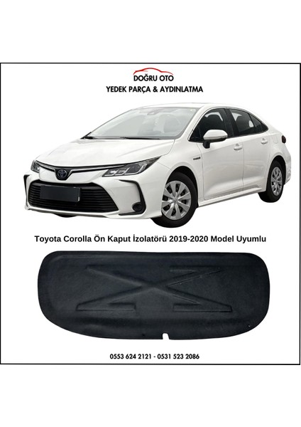 Toyota Corolla Kaput Altı Izalatör ( Izolatör ) Keçe Corolla 2019-2020 Model Uyumlu