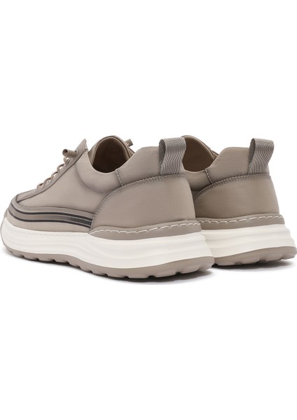Erkek Bej Bağcıklı Kumaş Sneaker 25SFD69386F