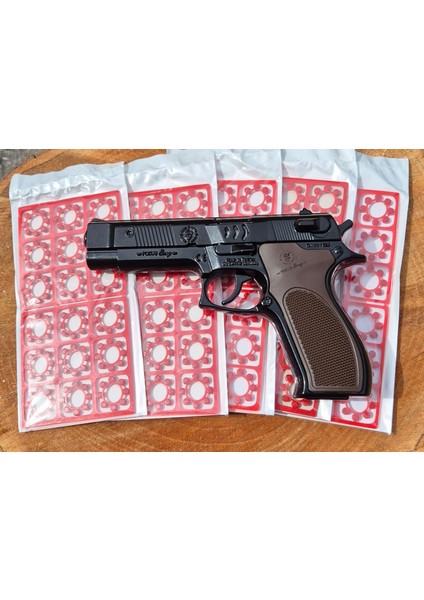 Oyuncak Baretta Silah Kapsül Patlatan Polis Tabanca Ful Demir Ağır Metal 22 cm 5 Paketli fiyatları