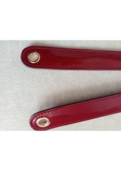 60 cm Kuşgözü Detaylı Rugan Çiftli Çanta Sapı fiyatları