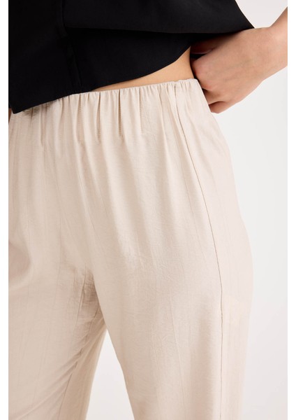 Beli Lastikli Geniş Paça Pantolon