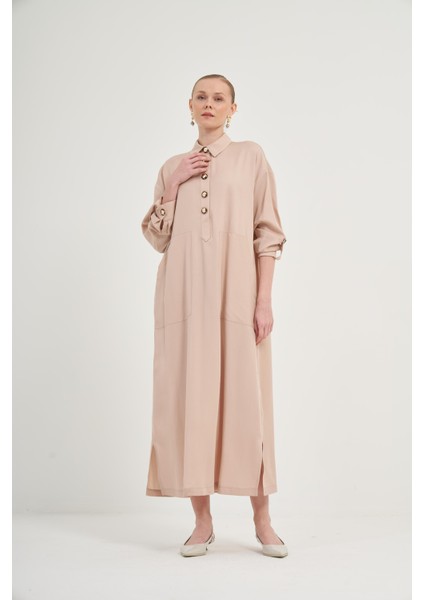 Kadın Tensel Elbise Beige 31004 modelleri