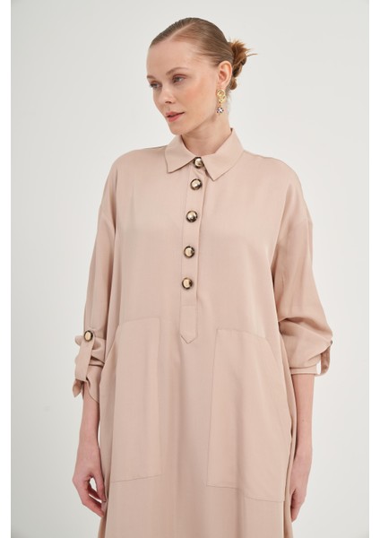 Kadın Tensel Elbise Beige 31004 fırsatları