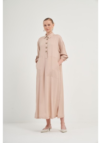 Kadın Tensel Elbise Beige 31004 indirimleri