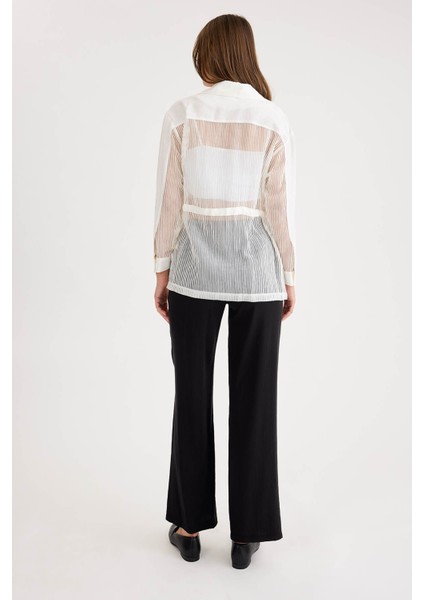 Beli Lastikli Önü Dikiş Detaylı Pantolon indirimleri