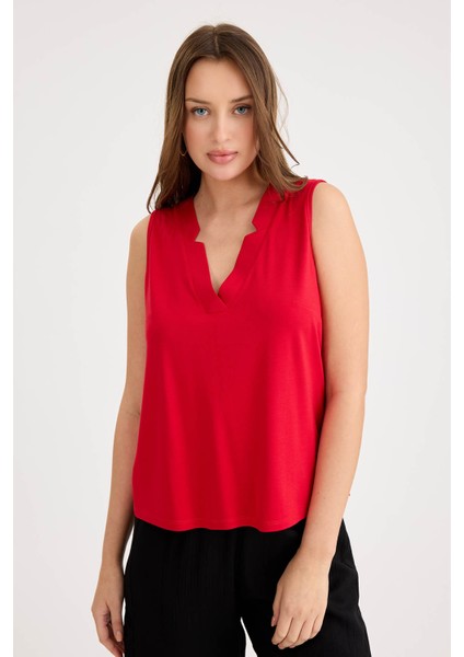 V Yaka Sıfır Kol Bluz fiyatları