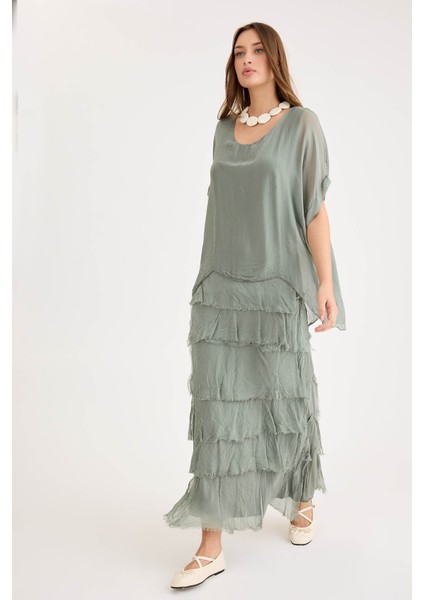 Salaş Uzun Tül Elbise modelleri