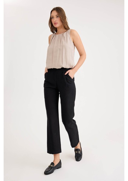 Yüksek Bel Pileli Pantolon modelleri