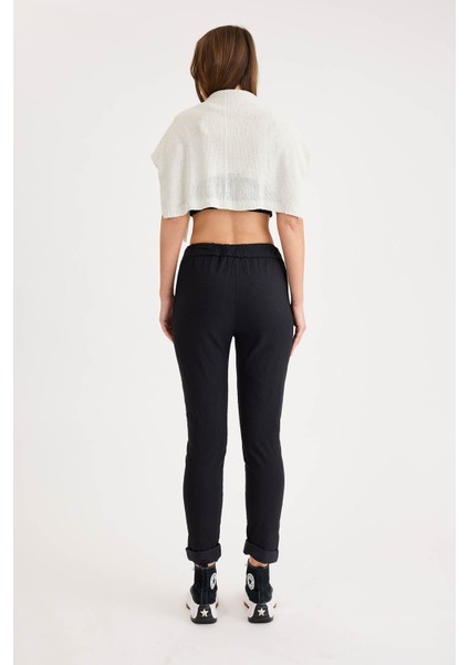 Beli Simli Bağcıklı Havuç Kesim Pantolon indirimleri