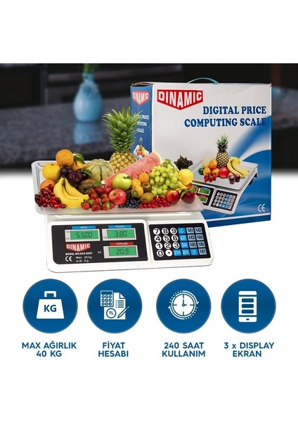 Elektronik Terazi 40 kg (4604) modelleri
