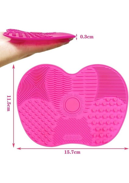 Pratik Kolay Makyaj Fırçası Temizleme Matı Aparatı Aleti Küçük (4604) indirimleri