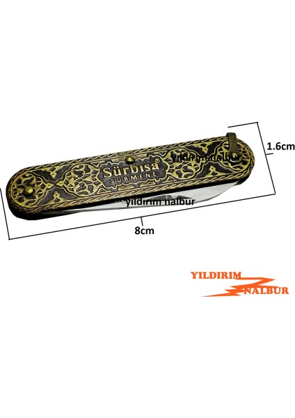 Sürmene Çakı Çift Başlı Sarı 1. Cep Çakısı Yaylı Anahtarlık Halkalı modelleri