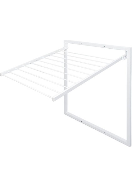 Duvara Monte Katlanabilir Ergonomik Çamaşır Havlu Kurutma Askılık 11 Paslanmaz Çelik Çubuk 70 x 60 cm