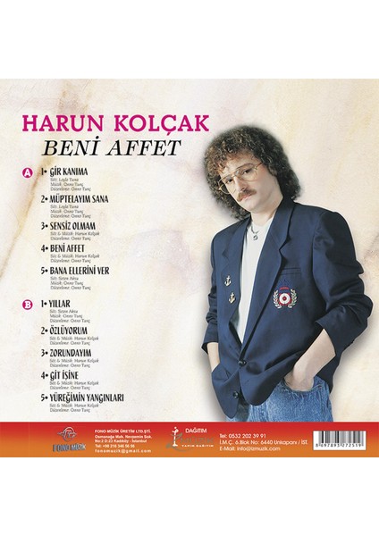 Harun Kolçak - Beni Affet ( Siyah Plak) fiyatları
