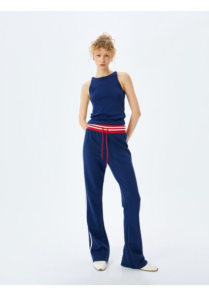 Slim Fit Bisiklet Yaka Basic Kolsuz Kadın Atlet