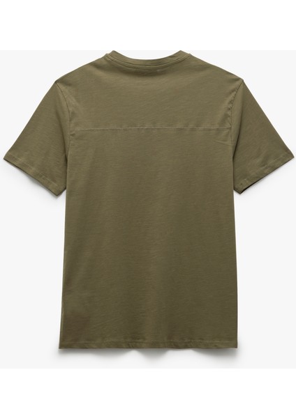Kısa Kollu Pamuklu Bisiklet Yaka Basic Slim Fit Tişört