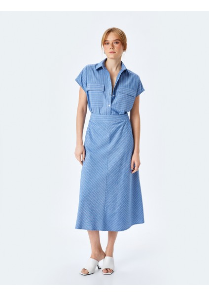 Viskon Kumaş Karışımlı Kolsuz Cep Detaylı Gömlek fiyatları