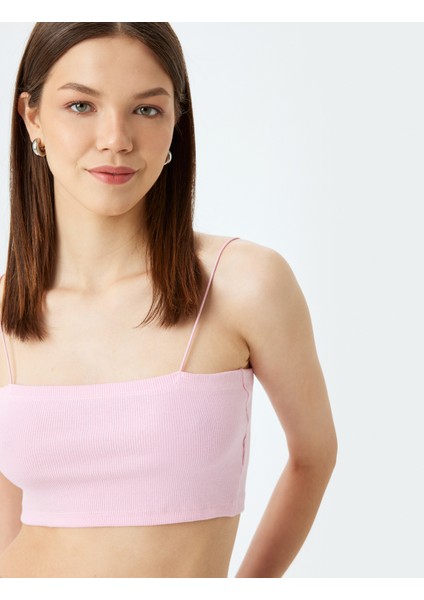Fitilli Ip Askılı Slim Fit Crop Kadın Atlet fiyatları