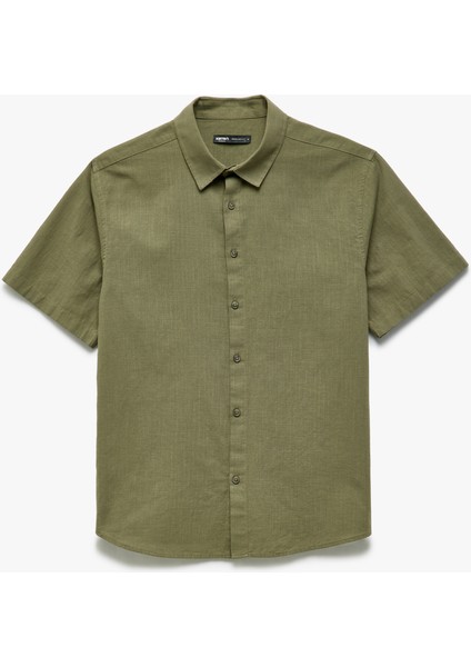 Kısa Kollu Pamuklu Regular Fit Klasik Gömlek modelleri