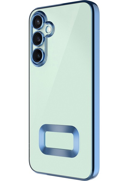 Samsung Galaxy S24 Fe Kılıf Kamera Korumalı Logo Gösteren Şeffaf Kapak