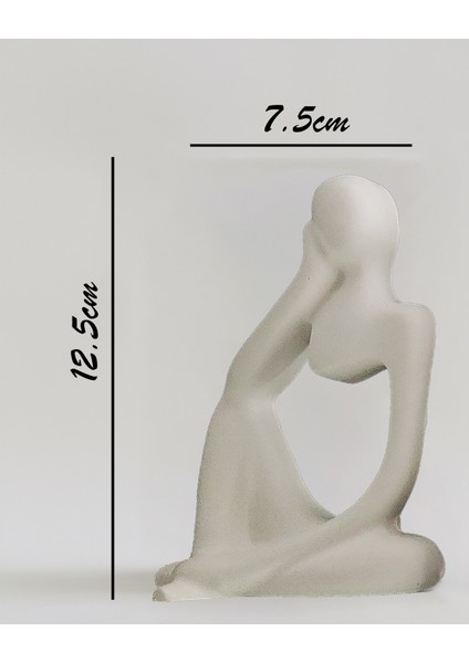 Düşünen Adam Dekoratif Biblo-3'lü Set