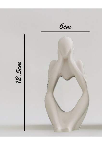 Düşünen Adam Dekoratif Biblo-3'lü Set