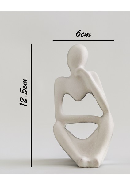 Düşünen Adam Dekoratif Biblo-3'lü Set