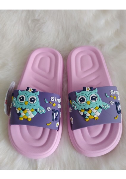 Kuş Desenli Sarı Pembe Anatomik Taban Kaydırmaz Plastik Kız Çocuk Havuz Deniz Plaj Evve Sokak Terlik fiyatları