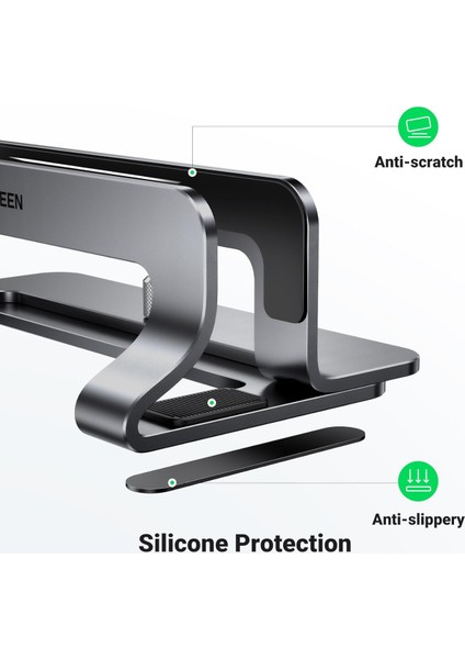 Ugreen Alüminyum Notebook Macbook Dikey Masaüstü Standı Ugreen Alüminyum Dikey Masaüstü Standı, Modern Çalışma Alanlarını Düzenlemek ve Dizüstü Bilgisayar Standı