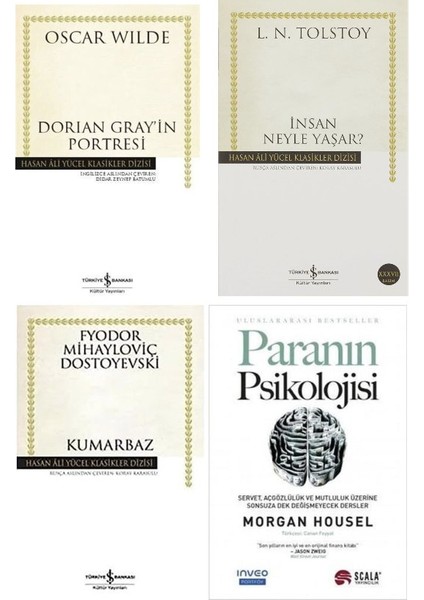 Dorıan Gray In Portresı+Insan Neyle Yasar+Kumarbaz+Paranın Psıkolojısı=4 Set