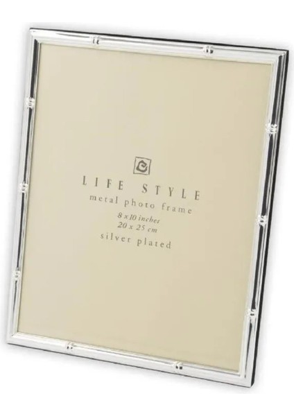 Life Style Metal Photo Frame Silver Plated 8 x 10INCH Ev Dekorasyon Gümüş Çerçeve 20 x 25 cm 1 Adet