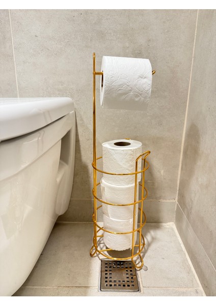 Wc'lik Tuvalet Kağıtlığı (Gold)