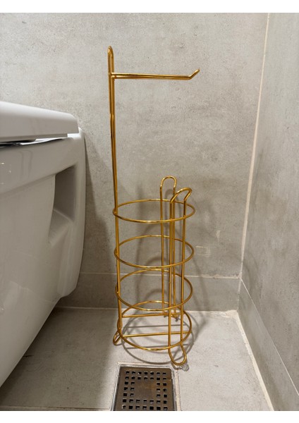 Wc'lik Tuvalet Kağıtlığı (Gold)
