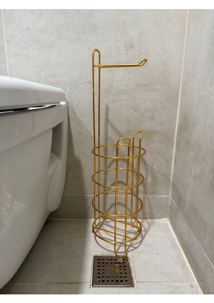 Wc'lik Tuvalet Kağıtlığı (Gold)