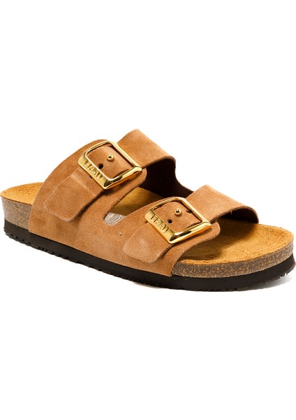 Kadın Terlik 17D8 Frau Velour-S Terra (Brown)