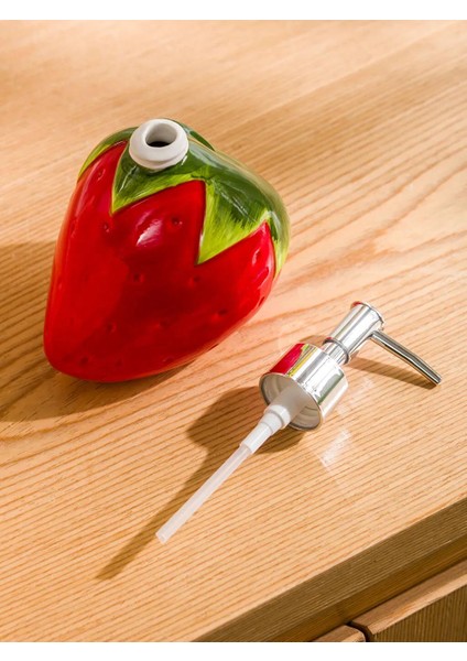 Lcw Home Kırmızı Çilek Figürlü Seramik Sıvı Sabunluk modelleri