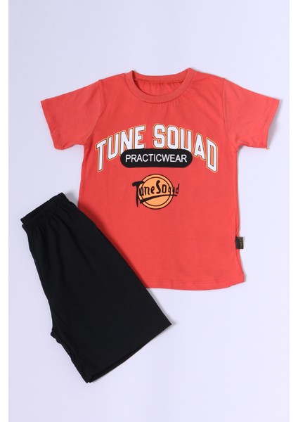 Erkek Çocuk Şortlu Takım Tune Squad Baskılı B81