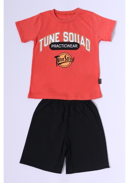 Erkek Çocuk Şortlu Takım Tune Squad Baskılı B81