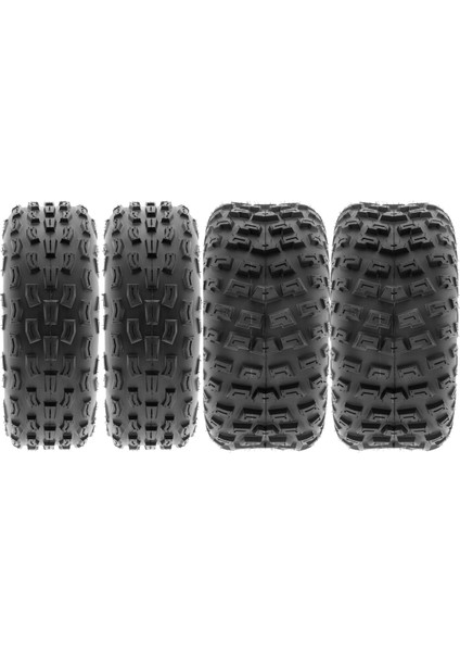 Set 21X7-8 ve 22X10-8 A029-A030 6 Kat Atv Lastik Ön-Arka