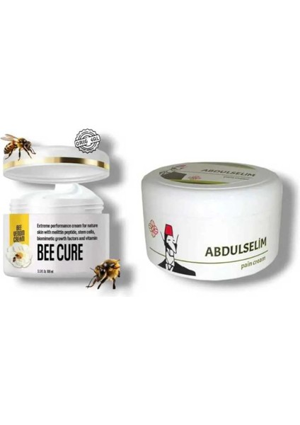 Arı Zehri Cilt Bakım Kremi 100 ml + Abdülselim Pain Cream Vücut Kremi 200 ml