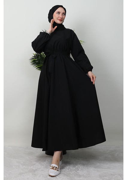 Mevlana Trikoton Elbise Siyah modelleri