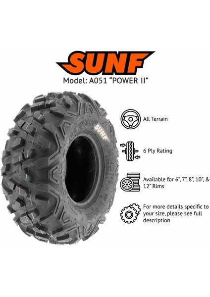 20X10-8 A051 Power Iı 6pr Atv Arka Lastik